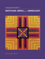 Comparative Studies of South Asia, Africa & the Middle East Special Issue: The Global Middle East in the Age of Speed.